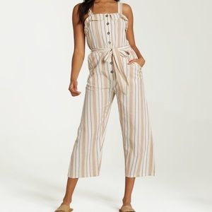 BILLABONG sandy toes linen jumpsuit